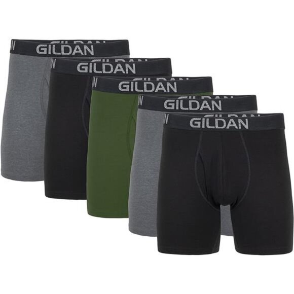 Men's Cotton Stretch Boxer Briefs, Multipack - Picture 1 of 6